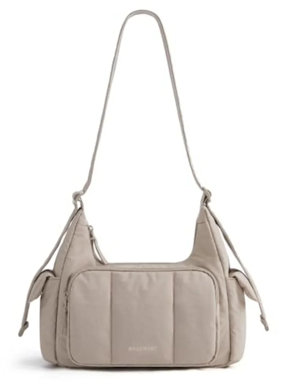 6L Lightweight Nylon Crossbody Bag Adjustable Strap Water-resistant Puffer Hobo